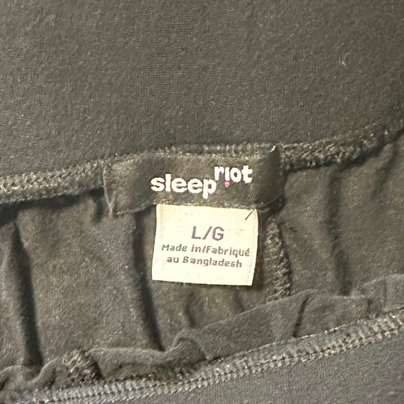 Sleep Riot | Women’s 3 Piece Modal Pajama Set Shirt Shorts Pants Size Large - Picture 8 of 11